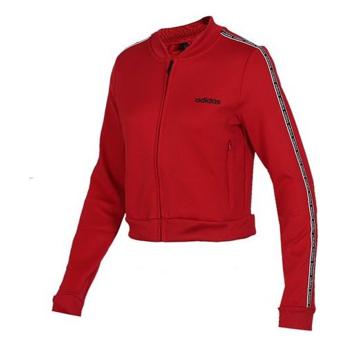 Bomber bunda adidas Originals C90 Track Side Logo Jacket Červená | EJ9670