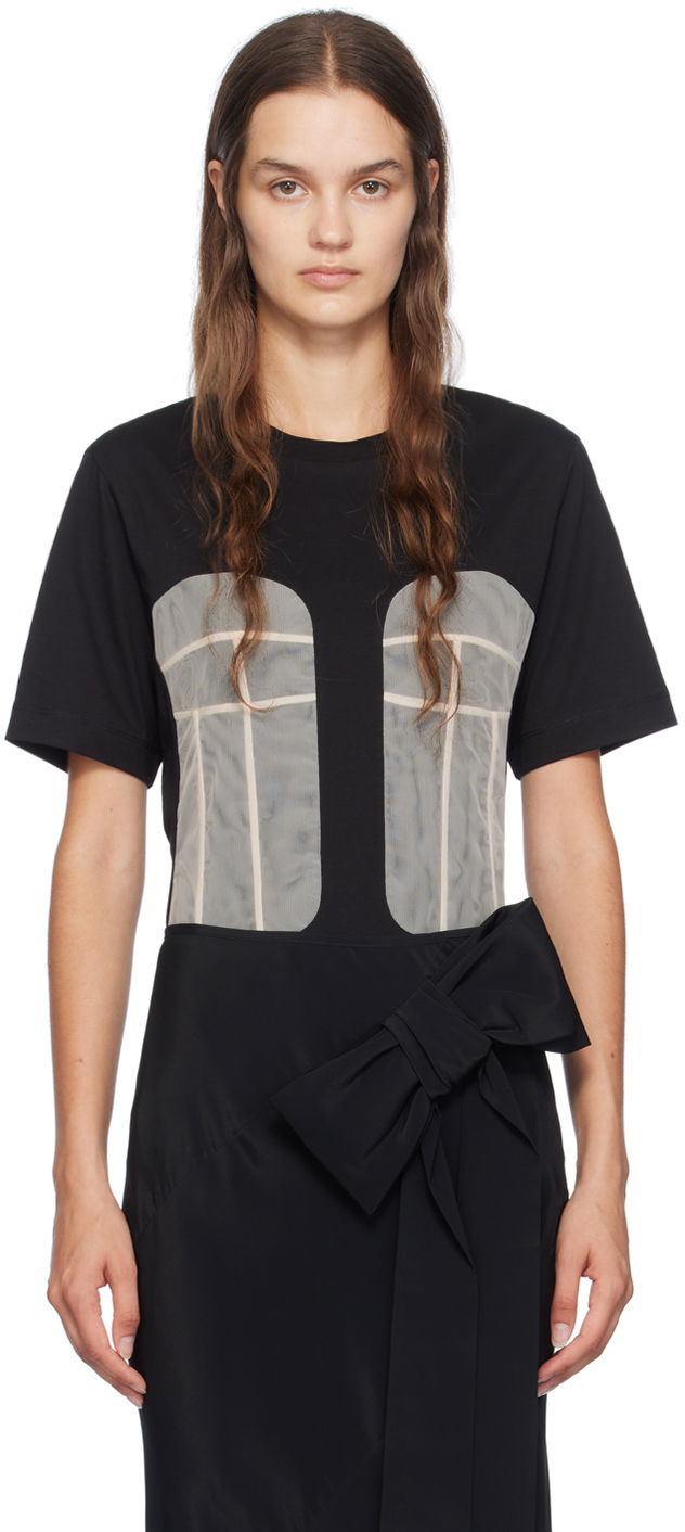 Šaty Simone Rocha Simone Rocha Paneled Bust T-Shirt Čierna | 5290 0553, 0