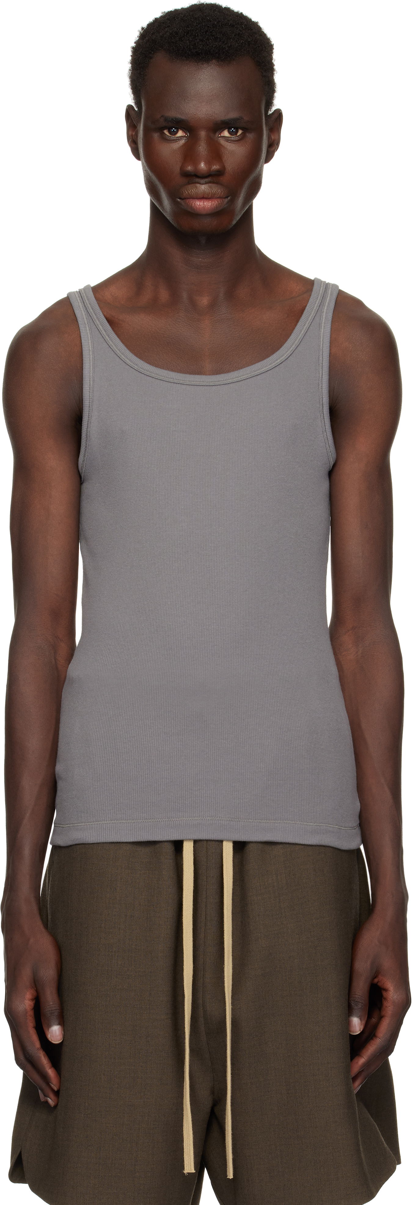 Tielko SKIMS SKIMS Cotton Rib Tank Top Šedá | TP-TNK-5788M-HEATHER MULTI, 0