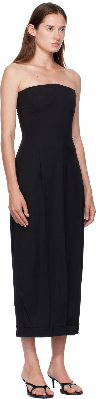 Šaty VETEMENTS Vetements Upside-Down Tailored Pantadress Maxi Dress Čierna | WH76TD030B, 1