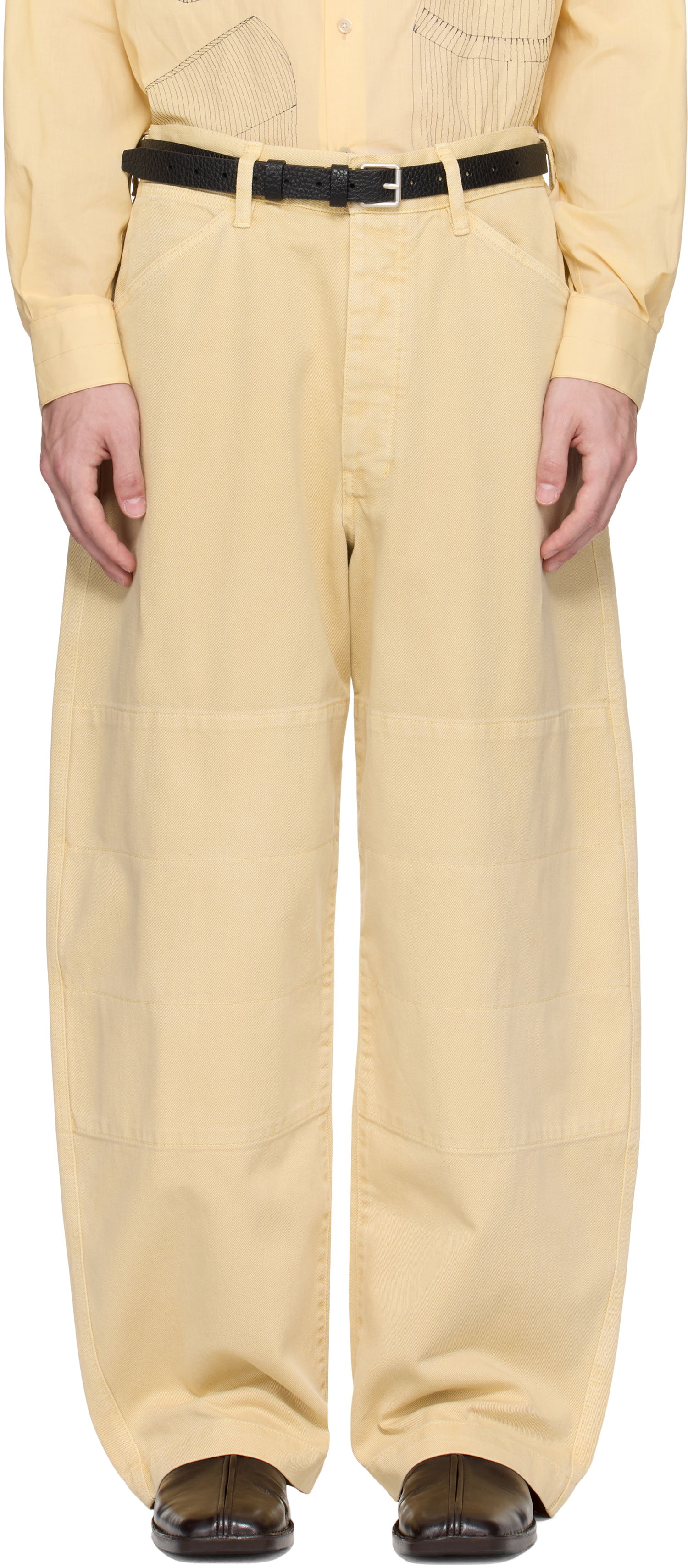 Džínsy LEMAIRE Lemaire Big Work Jeans Žltá | PA1152 LD1045, 0