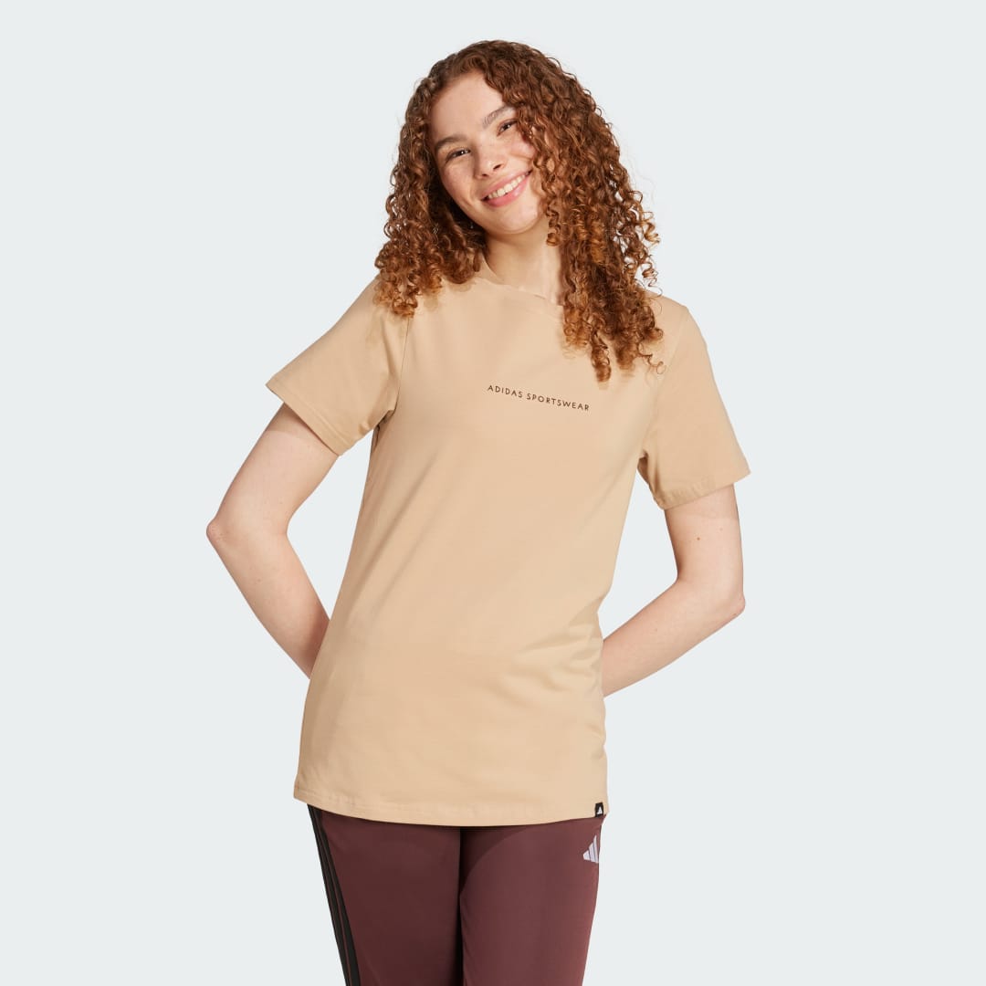 Tričko adidas Performance Doodle Camp Graphic T-Shirt Béžová | JX5324, 0