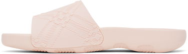 Oblečenie Burberry Burberry Embossed Check Dive Slides Ružová | 8102135, 2