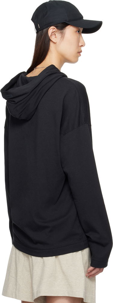 Mikina Fear of God Fear of God ESSENTIALS Long Sleeve Hoodie Čierna | 125SP257040FW, 2