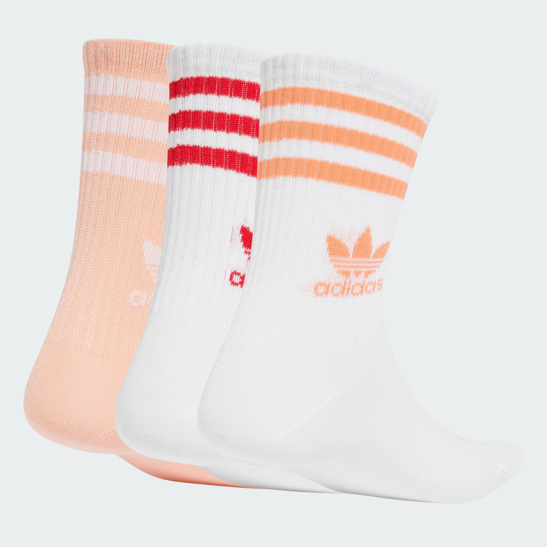 Ponožky adidas Performance 3 Pairs Mid Cut Crew Socks Rôznofarebný | JI9472, 0