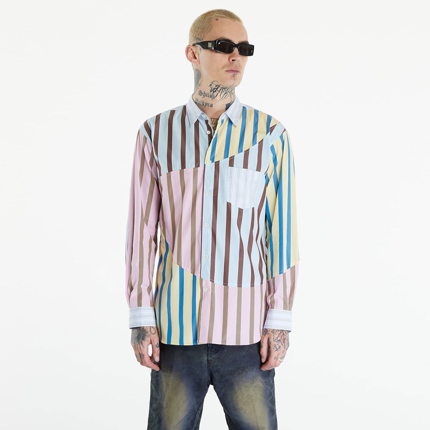 Košeľa Comme des Garçons SHIRT Shirt Woven Stripe Rôznofarebný | FM-B029 Stripe, 0