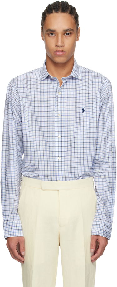 Košeľa Polo by Ralph Lauren Ralph Lauren Classic Fit Tattersall Stretch Shirt Modrá | 710966423001, 0