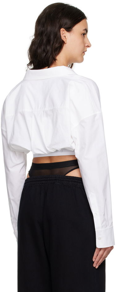 Košeľa Alexander Wang Alexander Wang Layered Cropped Shirt Biela | 4WC4231417, 2