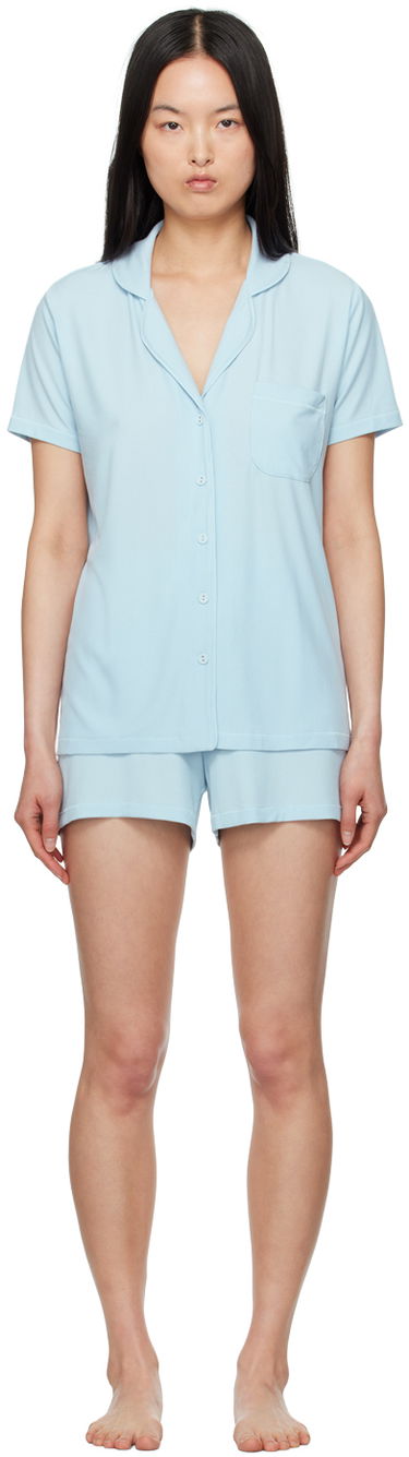 Pyžamo SKIMS SKIMS Soft Lounge Short Pajama Set Modrá | AP-SET-2519, 0