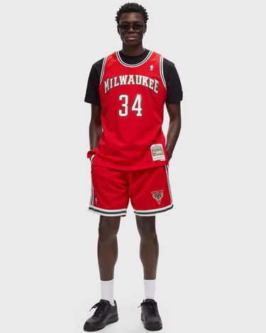 Šortky Mitchell & Ness NBA Milwaukee Bucks 2014 Shorts Červená | BT8727-MBURED1, 1