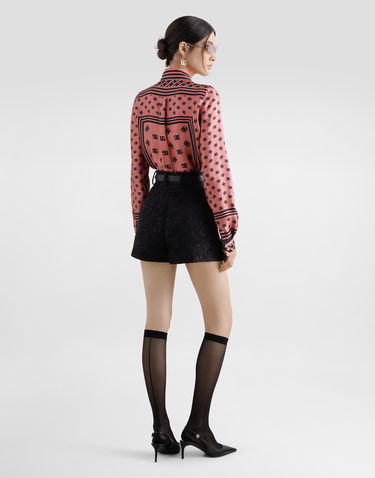 Šortky Dolce & Gabbana Dolce & Gabbana Quilted Floral Jacquard Shorts Čierna | FTC9GTGDCSSN0000, 2