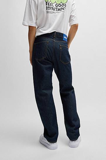 Džínsy BOSS Regular Fit Jeans Modrá | 50511484, 1