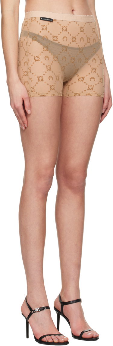 Nohavičky Marine Serre Marine Serre Mesh Flock Shorts Béžová | WSH012A CJER0005, 1