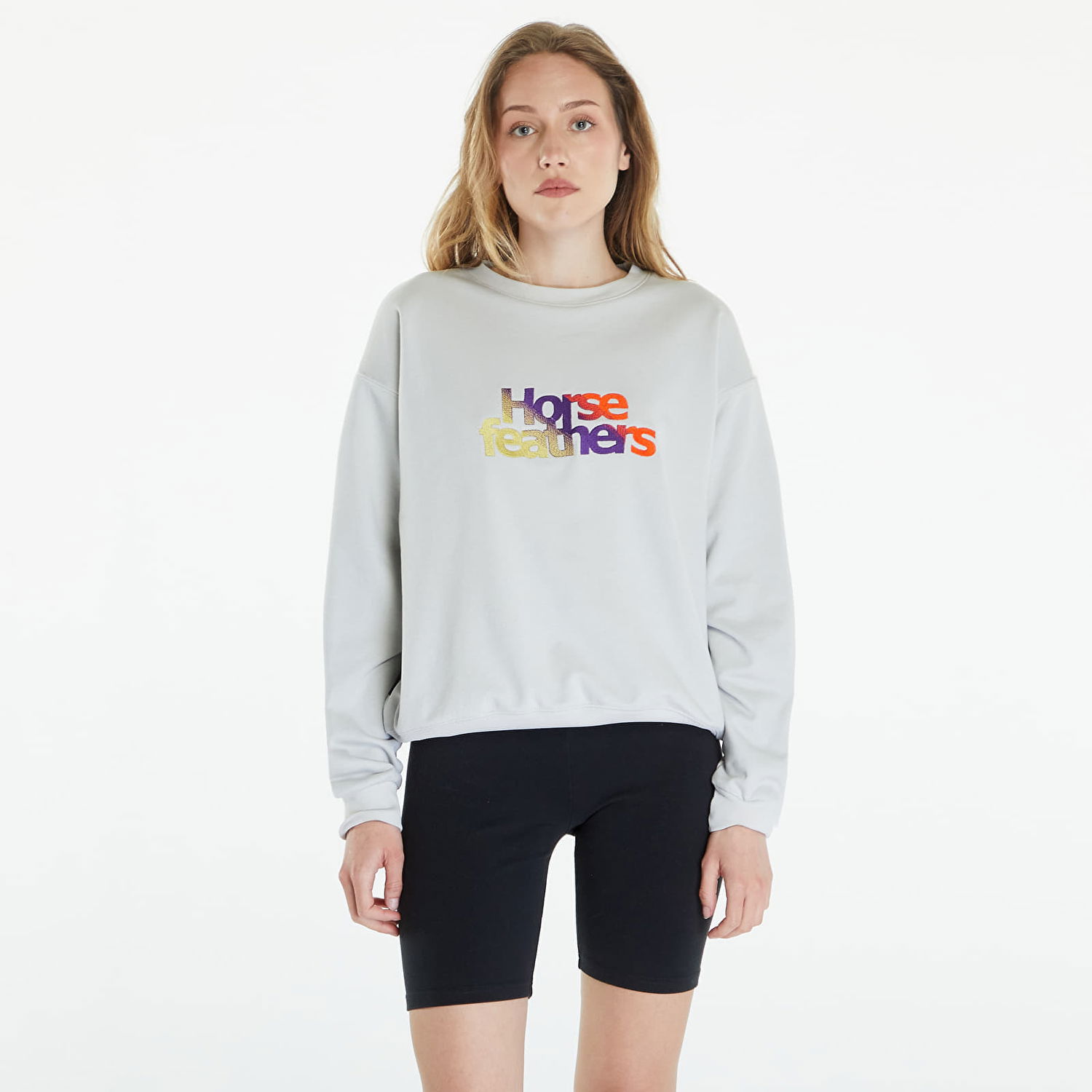 Mikina Horsefeathers Haley Sweatshirt Cement Šedá | SW901B, 0