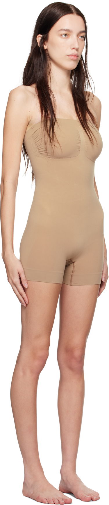 Body SKIMS SKIMS Seamless Sculpt Strapless Shortie Bodysuit Béžová | BD-MDT-2914, 1