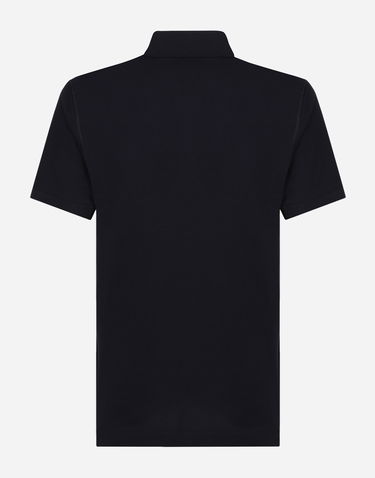 Polo tričko Dolce & Gabbana Cotton Piqué Polo-shirt With Branded Tag Čierna | G8PL4TG7F2HB0665, 1