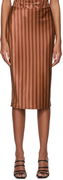 Miaou Work Capsule Verona Striped Midi Skirt