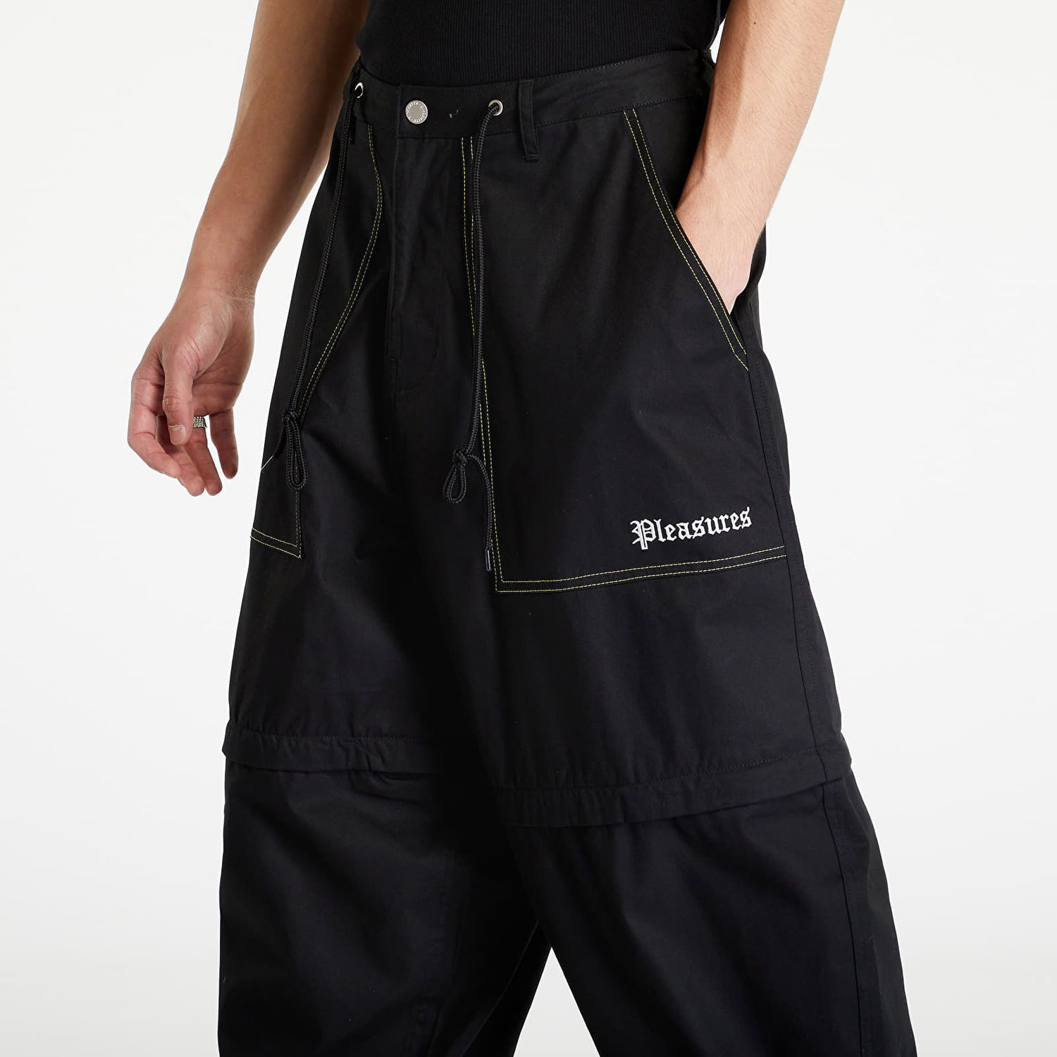 Nohavice Pleasures Lecture Zip Off Pant Čierna | P23SU026 BLACK, 1