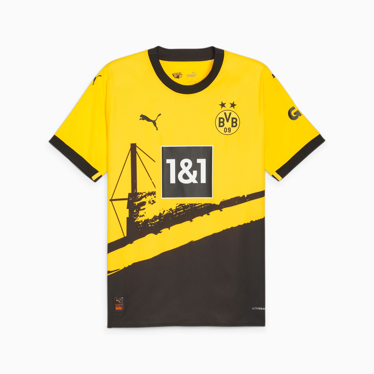 Dres Puma Borussia Dortmund 23/24 Home Authentic Jersey Žltá | 770603_01, 0