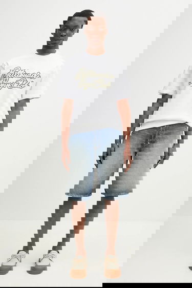 Tričko BILLIONAIRE BOYS CLUB Printed Short Sleeve Diamond Script Logo T-Shirt Biela | B25162, 4