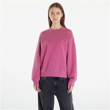 Carhartt WIP Nelson Sweatshirt UNISEX Magenta Garment Dyed I029957.1YTGD