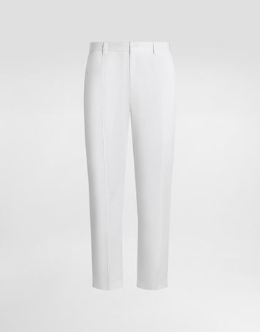 Nohavice Dolce & Gabbana Dolce & Gabbana Cotton Gabardine Trousers 52 Biela | GW13EZFUFNVW0111, 0