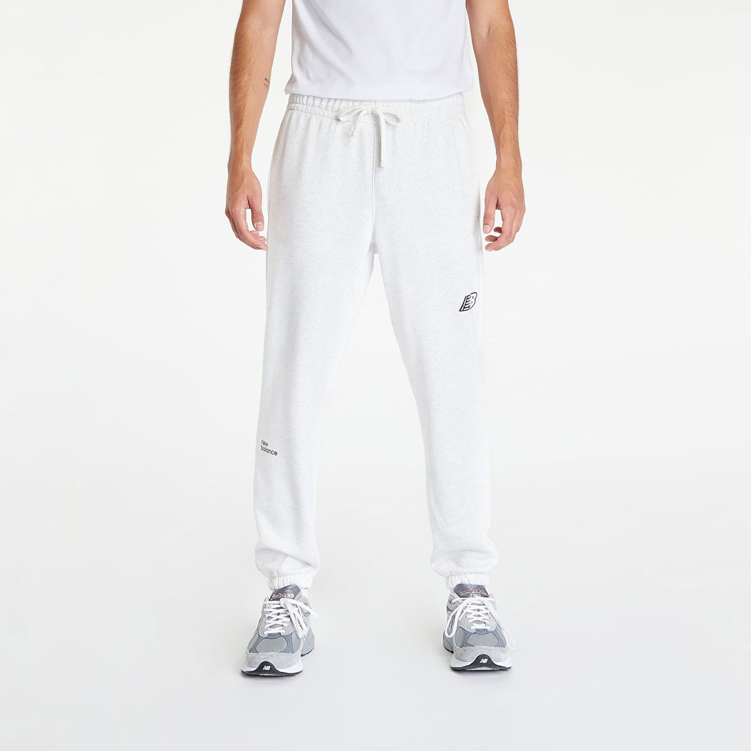 Tepláky New Balance Essentials Magnify Fleece Jogger Biela | MP23504SAH, 0