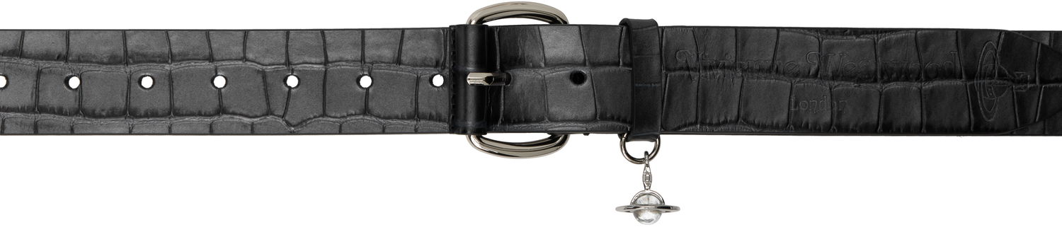 Opasok Vivienne Westwood Vivienne Westwood Alex Charm Wide Belt Čierna | 8201007KU-L00A2-, 0