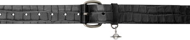 Opasok Vivienne Westwood Vivienne Westwood Alex Charm Wide Belt Čierna | 8201007KU-L00A2-, 0