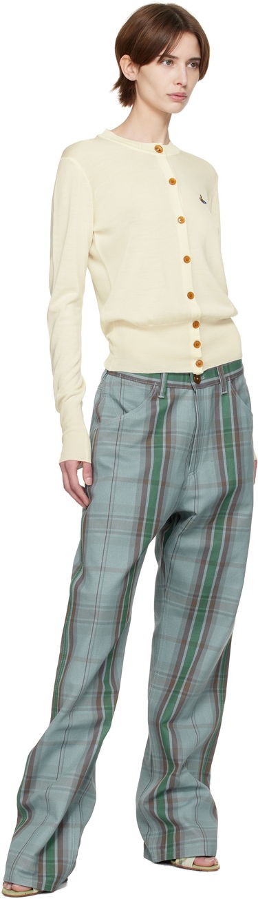 Nohavice Vivienne Westwood Vivienne Westwood Baggy Plaid Trousers Zelené | 3F01000P-W011W-, 3