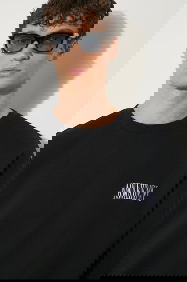 Mikina Awake NY Awake NY Awake Crewneck Cotton Sweatshirt with Logo Čierna | SP24.CN002, 4