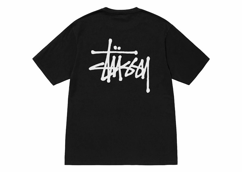 Tričko Stüssy T-Shirt Basic Pigment Dyed Čierna | 1904838-BLAC, 0