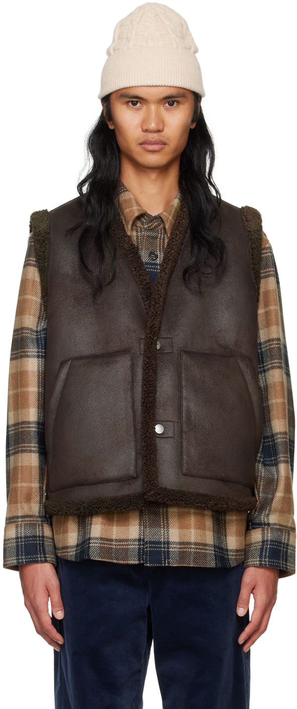 Faux-Shearling Vest