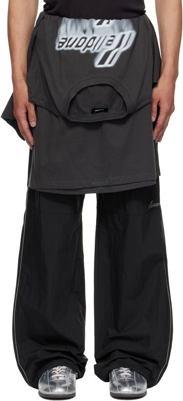 Nohavice We11done We11done Layered Track Pants Čierna | WD-PT2-25-250-U-BK, 0