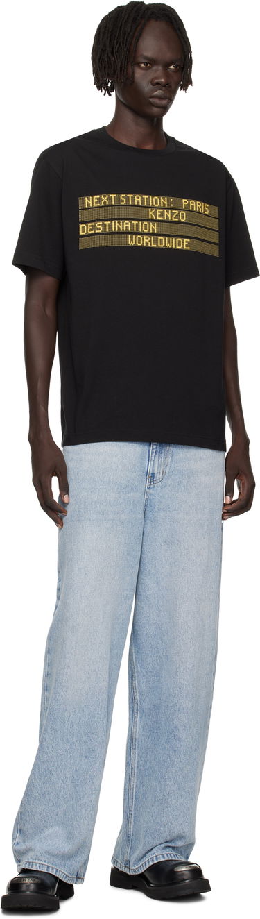 Tričko KENZO Kenzo Paris 'KENZO City' T-Shirt Čierna | FF65TS2574SG, 3