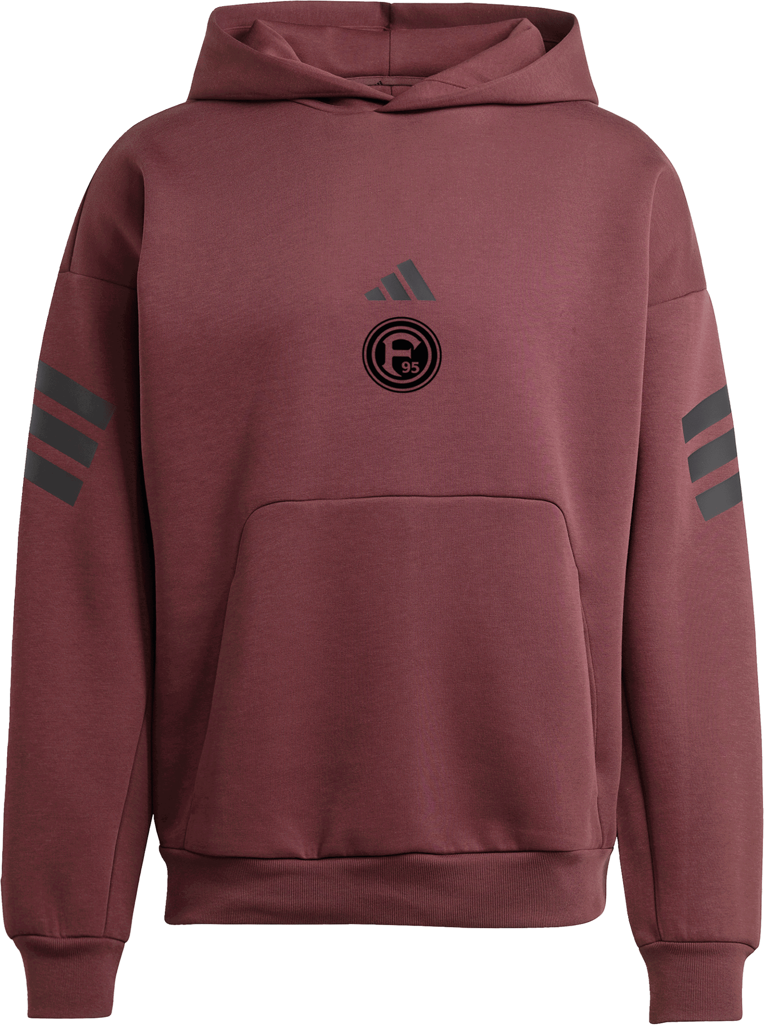 Mikina adidas Originals Fortuna Düsseldorf Graphic Print Striped Hoodie Vínová | 6f95jd4857, 1