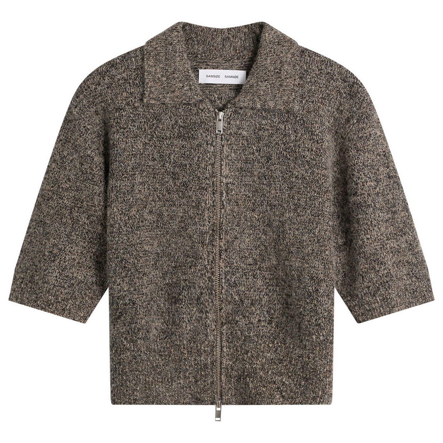 Sveter Samsoe Samsoe Sakelsie Hairy Knit Cardigan Šedá | F25400048-CLR002396, 0