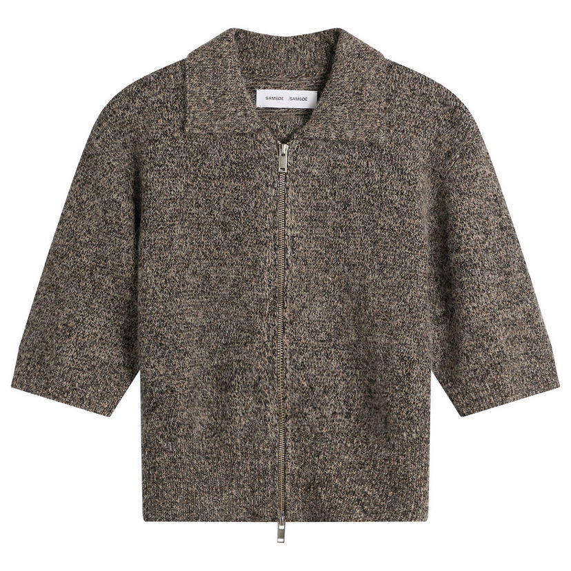 Sveter Samsoe Samsoe Sakelsie Hairy Knit Cardigan Šedá | F25400048-CLR002396