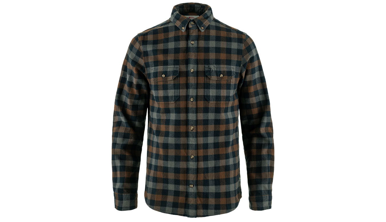 Košeľa FJÄLLRÄVEN Skog Plaid Flannel Long-Sleeve Button-Down Shirt Rôznofarebný | F81353-555-299, 0
