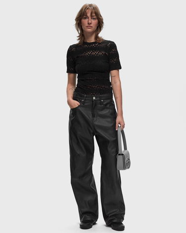 Džínsy Won Hundred Santiago Immitated Leather Casual Pants Čierna | 3043-16010, 2