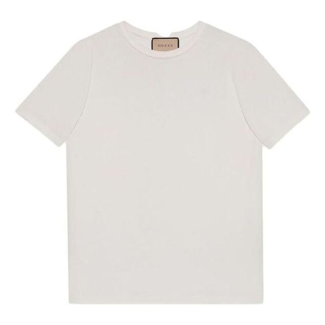 Tričko Gucci Jersey T-Shirt with Double G Biela | 548334-XJEJF-9088