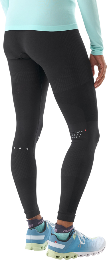Legíny Compressport Winter Running Leggings with Reflective Dots Čierna | atiw3259000, 1
