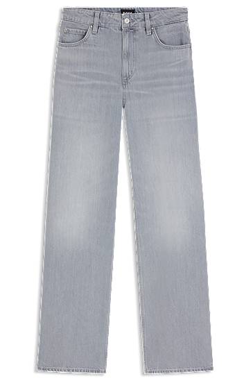 Džínsy BOSS Relaxed-Fit Jeans Šedá | 50545119