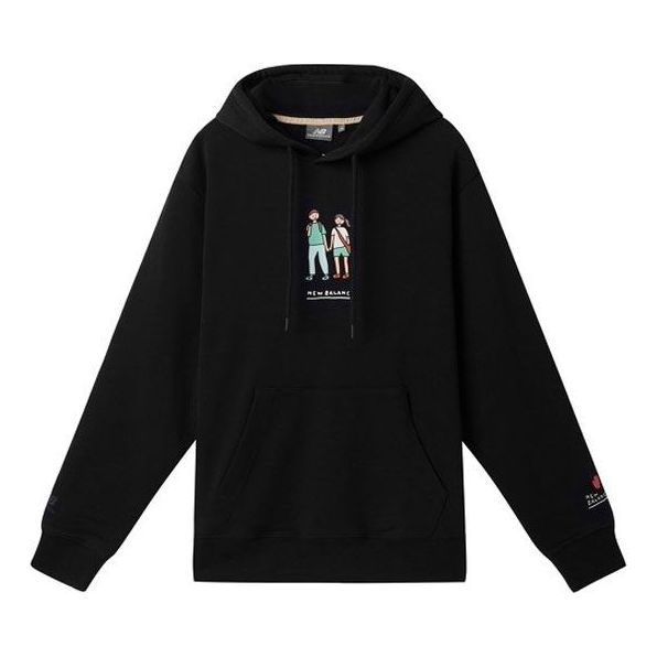 Mikina New Balance Zero Per Zero Print Hoodie Čierna | NCA47013-BK