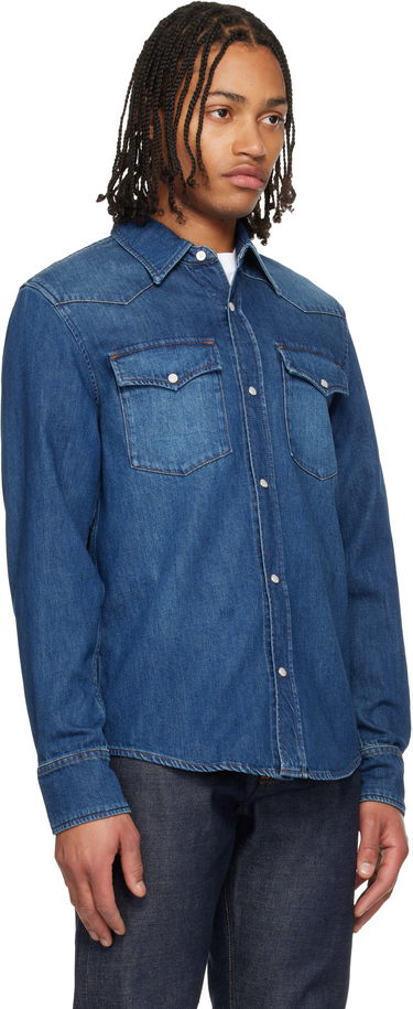 Košeľa A.P.C. Western Denim Shirt Modrá | COHME-H12632, 1