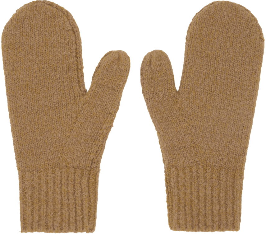 Tan Soft Mittens