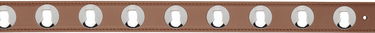 Opasok Khaite KHAITE Benny Studded Leather Belt Hnedá | 10014-930, 1
