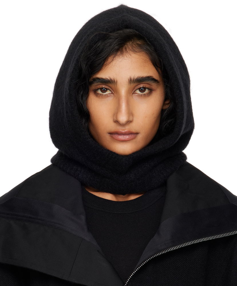 Klobúk Rick Owens Rick Owens Alpaca Knit Hood Čierna | RP02E4481 KWP