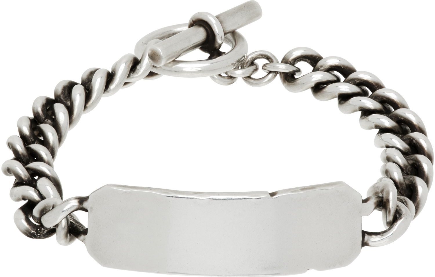 Náramok Ann Demeulemeester Ann Demeulemeester Silver-Tone Quote Chain Bracelet Metalická | B0013095-JW020-070, 0