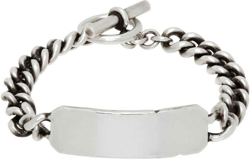 Náramok Ann Demeulemeester Ann Demeulemeester Silver-Tone Quote Chain Bracelet Metalická | B0013095-JW020-070
